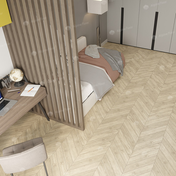 Кварцвиниловая плитка Alpine Floor Альпийский шеврон (Chevron Alpine) ECO 18-7 Сонома